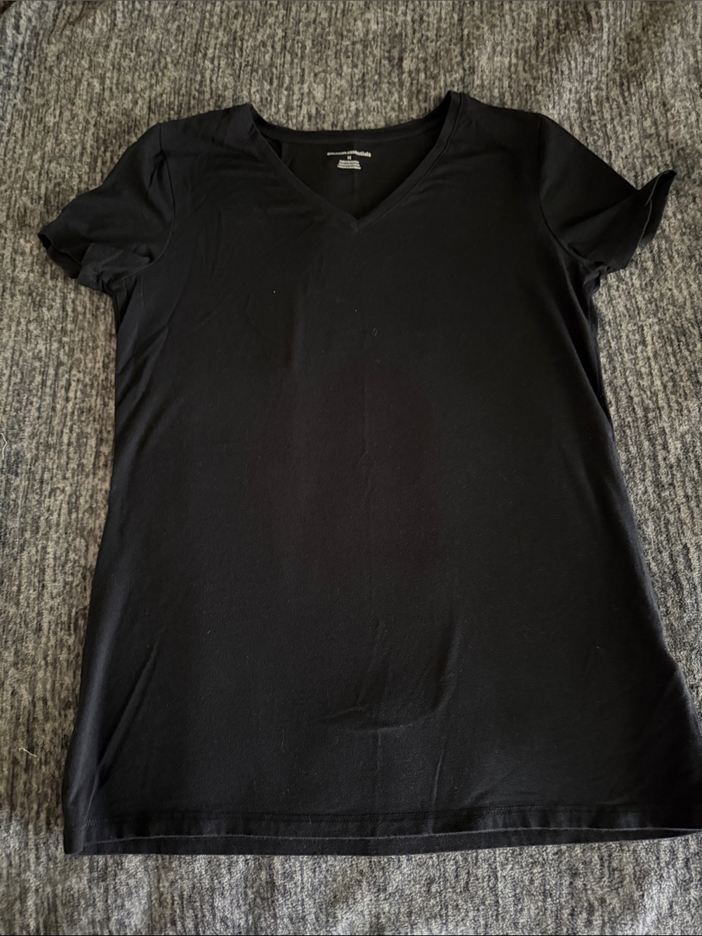 Classic Black V-Neck Women's Tee